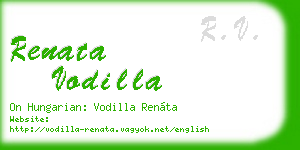 renata vodilla business card